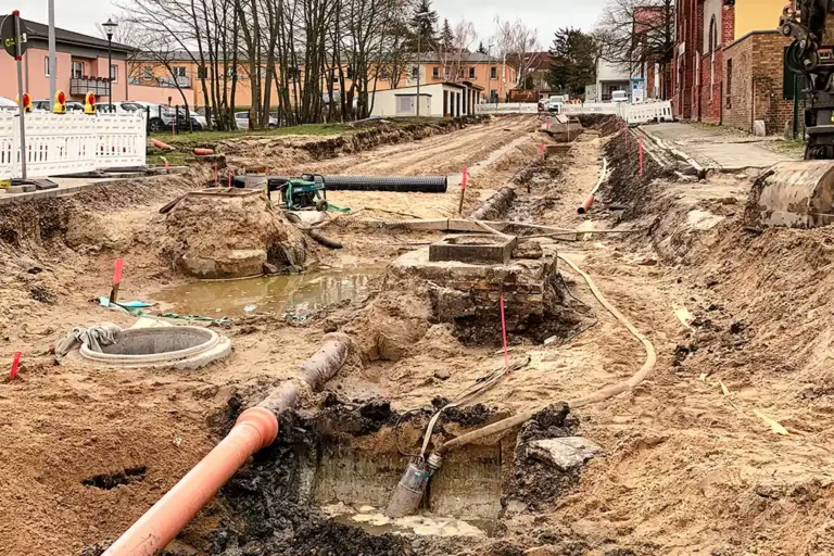 Neubau Regenwasserkanal im Thomas-Müntzer-Platz in Prenzlau