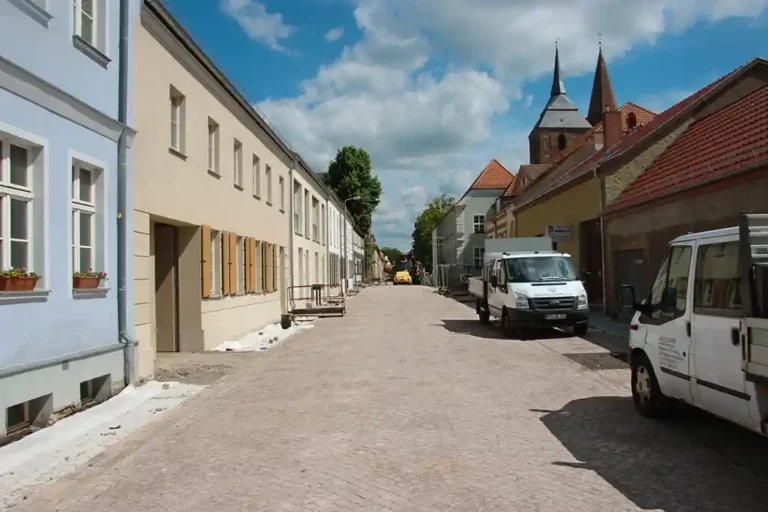 Ausbau der Baustraße im Sanierungsgebiet in Gransee
